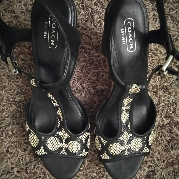 🔥Wedge Sandals.Coach Wedge Sandals. Cute and Sassy.🔥 - Picture 1 of 5